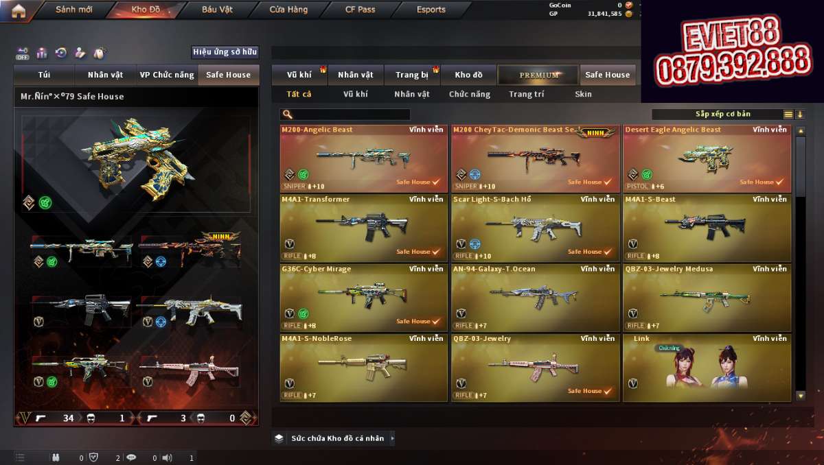 shop acc cf uy tin gia re